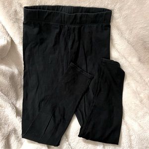 (M) black high rise leggings